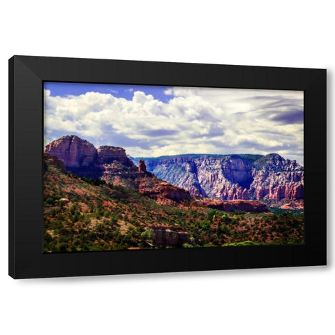 Red Rock Canyon II Black Modern Wood Framed Art Print with Double Matting by Hausenflock, Alan