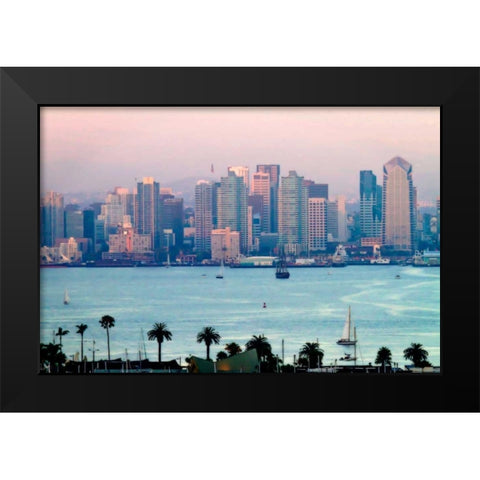 San Diego Sunset II Black Modern Wood Framed Art Print by Hausenflock, Alan