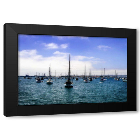 San Diego Que III Black Modern Wood Framed Art Print with Double Matting by Hausenflock, Alan