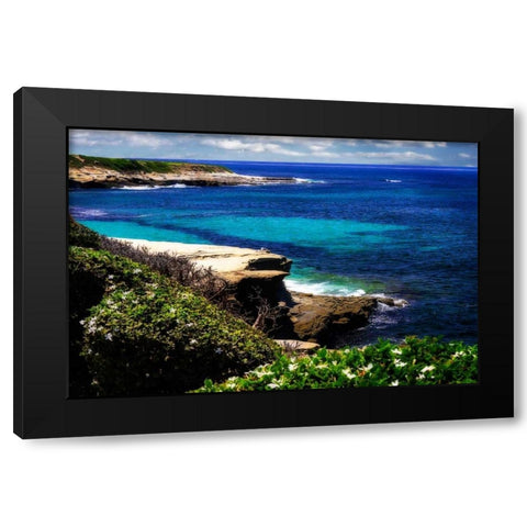 La Jolla Beach III Black Modern Wood Framed Art Print by Hausenflock, Alan