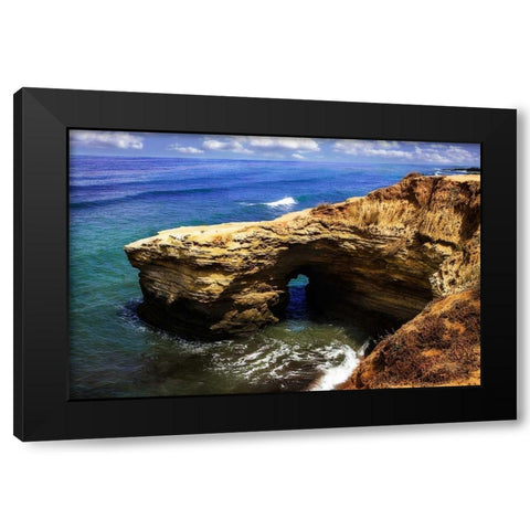 Sunset Beach II Black Modern Wood Framed Art Print by Hausenflock, Alan