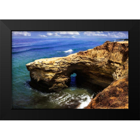 Sunset Beach II Black Modern Wood Framed Art Print by Hausenflock, Alan
