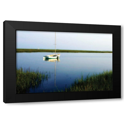 A Still Morning I Black Modern Wood Framed Art Print with Double Matting by Hausenflock, Alan