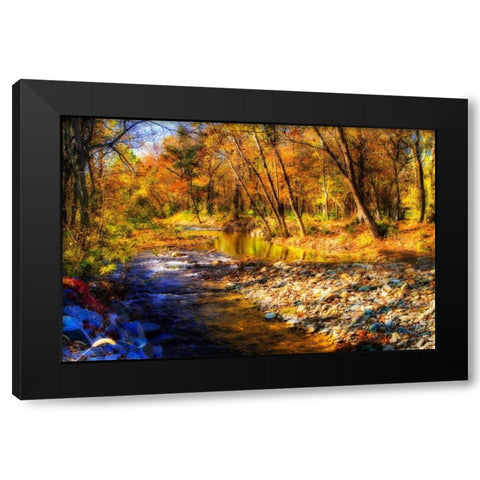 Autumn Waters I Black Modern Wood Framed Art Print by Hausenflock, Alan