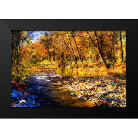 Autumn Waters I Black Modern Wood Framed Art Print by Hausenflock, Alan