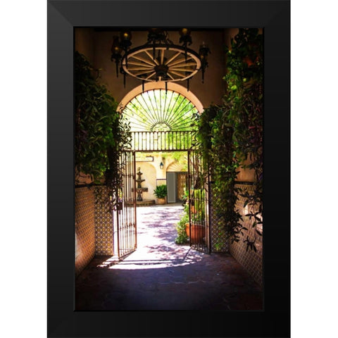 Tlaquepaque Portal I Black Modern Wood Framed Art Print by Hausenflock, Alan