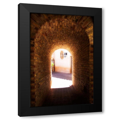 Tlaquepaque Portal II Black Modern Wood Framed Art Print with Double Matting by Hausenflock, Alan