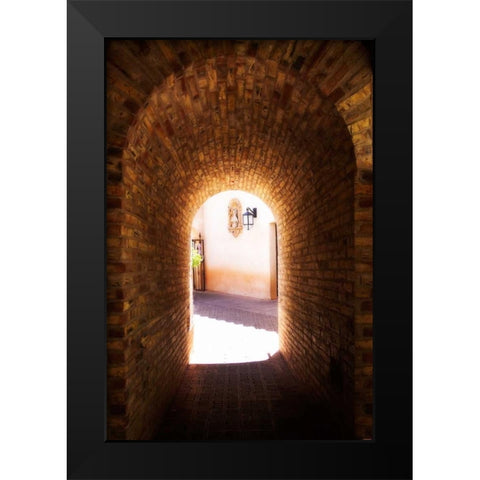 Tlaquepaque Portal II Black Modern Wood Framed Art Print by Hausenflock, Alan