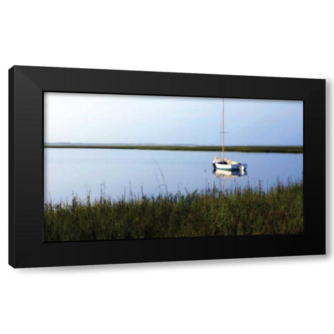 A Still Morning II Black Modern Wood Framed Art Print with Double Matting by Hausenflock, Alan