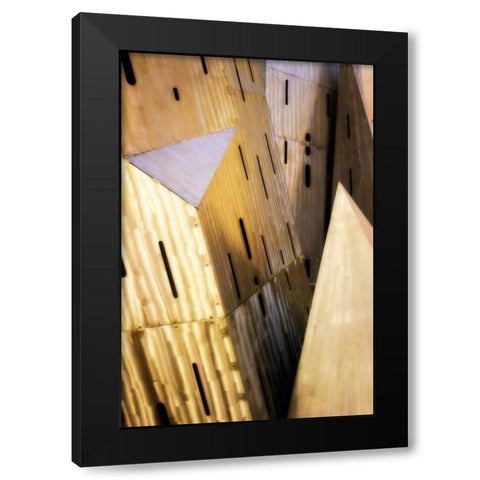 Burnished Modern I Black Modern Wood Framed Art Print by Hausenflock, Alan