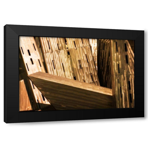 Burnished Modern III Black Modern Wood Framed Art Print by Hausenflock, Alan