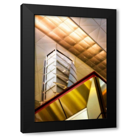 Steel and Light II Black Modern Wood Framed Art Print with Double Matting by Hausenflock, Alan