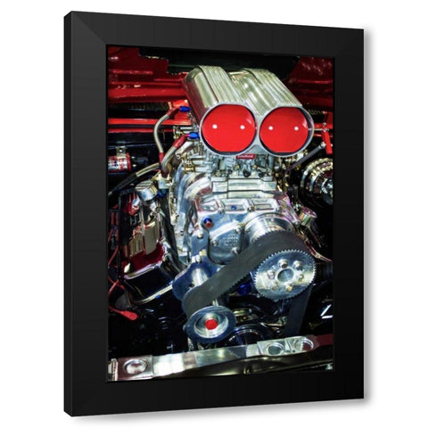 Raw Power I Black Modern Wood Framed Art Print with Double Matting by Hausenflock, Alan