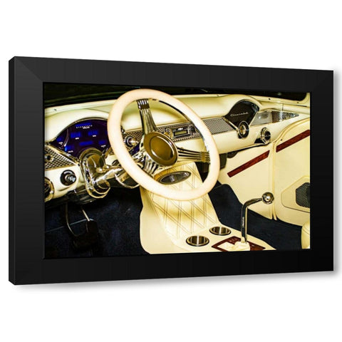 Custom 55 Cockpit Black Modern Wood Framed Art Print by Hausenflock, Alan