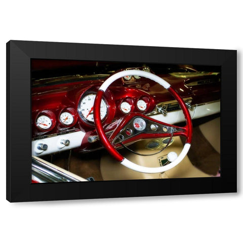 Custom 69 Cockpit Black Modern Wood Framed Art Print by Hausenflock, Alan