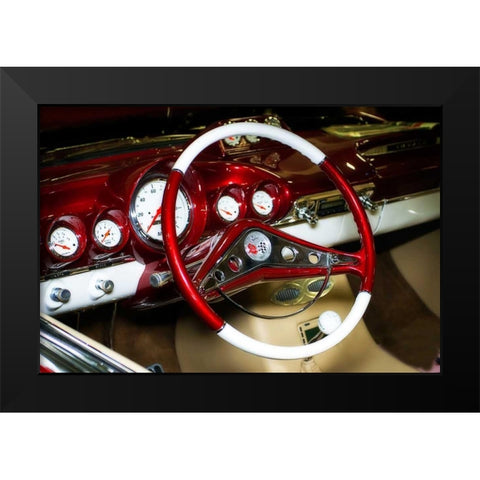 Custom 69 Cockpit Black Modern Wood Framed Art Print by Hausenflock, Alan