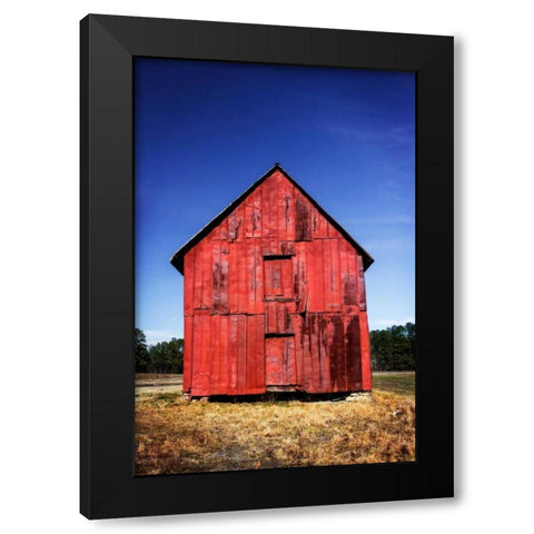 Old Tobacco Barn IV Black Modern Wood Framed Art Print by Hausenflock, Alan