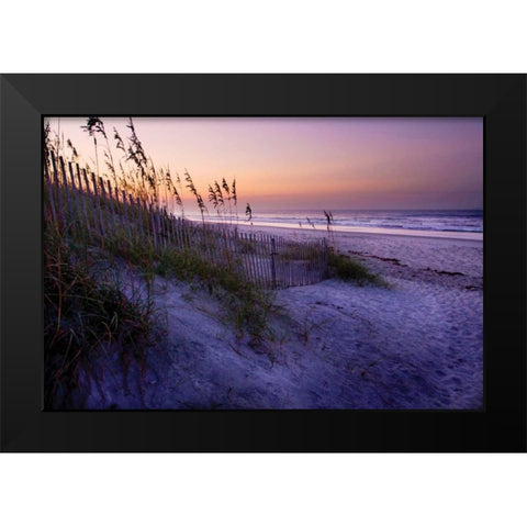 Lavender Beach I Black Modern Wood Framed Art Print by Hausenflock, Alan