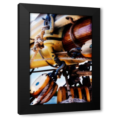 On Deck II Black Modern Wood Framed Art Print by Hausenflock, Alan