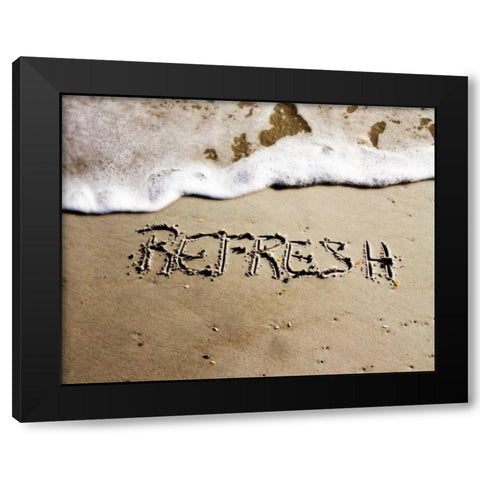 Refresh Black Modern Wood Framed Art Print by Hausenflock, Alan