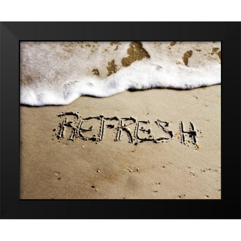 Refresh Black Modern Wood Framed Art Print by Hausenflock, Alan