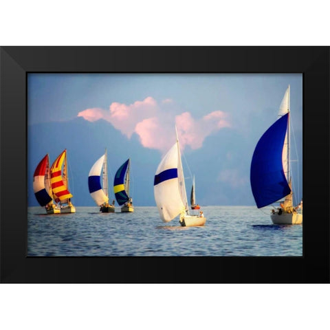 Light Air at Sunset I Black Modern Wood Framed Art Print by Hausenflock, Alan