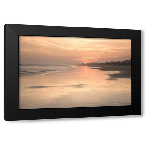 Beach Sunset I Black Modern Wood Framed Art Print by Hausenflock, Alan