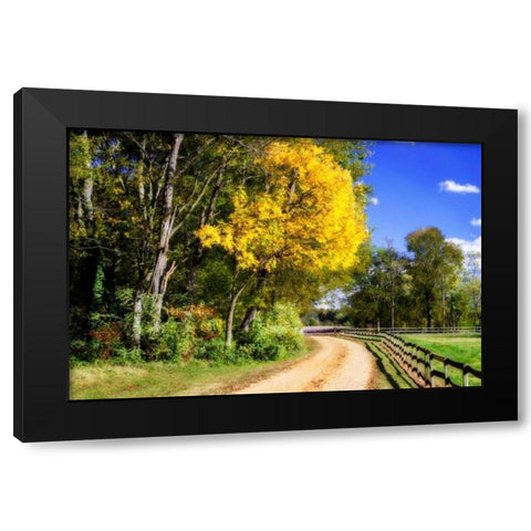Early Virginia Autumn Black Modern Wood Framed Art Print with Double Matting by Hausenflock, Alan