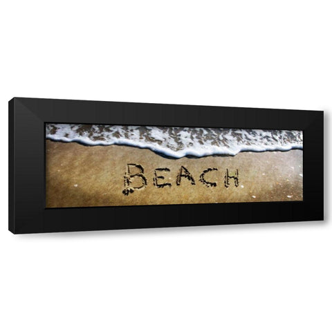 Beach Black Modern Wood Framed Art Print by Hausenflock, Alan