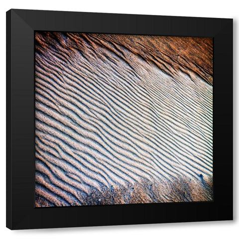 Wind Sand and Water II Black Modern Wood Framed Art Print by Hausenflock, Alan