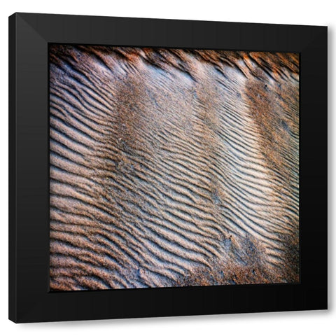 Wind Sand and Water III Black Modern Wood Framed Art Print by Hausenflock, Alan