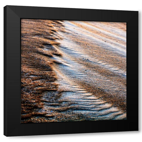 Wind Sand and Water IV Black Modern Wood Framed Art Print with Double Matting by Hausenflock, Alan
