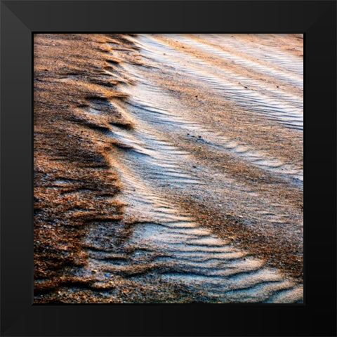 Wind Sand and Water IV Black Modern Wood Framed Art Print by Hausenflock, Alan