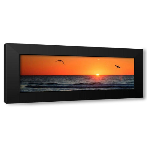 Masonboro Inlet Sunrise II Black Modern Wood Framed Art Print with Double Matting by Hausenflock, Alan