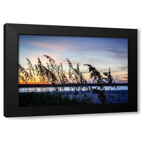Masonboro Sunset II Black Modern Wood Framed Art Print with Double Matting by Hausenflock, Alan