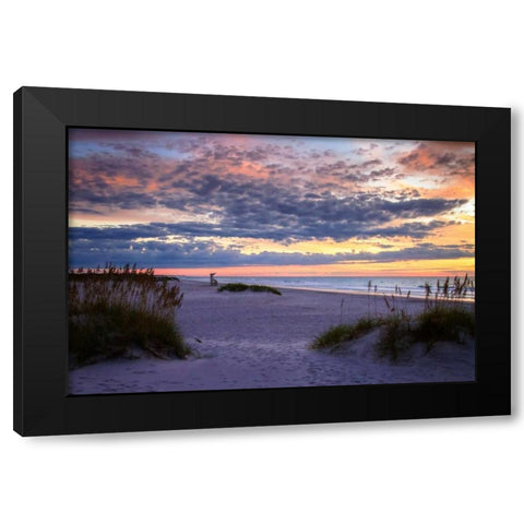 Ragged Sunrise II Black Modern Wood Framed Art Print by Hausenflock, Alan