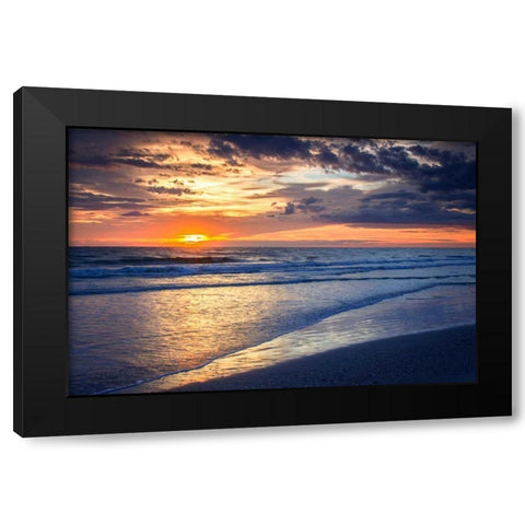 Sunrise Above The Sea II Black Modern Wood Framed Art Print with Double Matting by Hausenflock, Alan