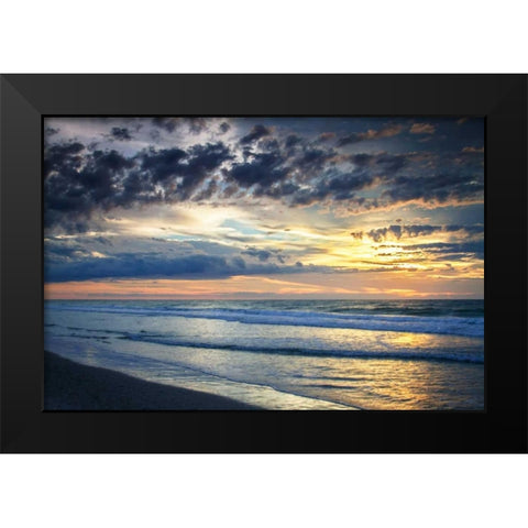 Sunrise Above The Sea IV Black Modern Wood Framed Art Print by Hausenflock, Alan