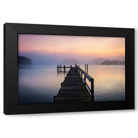 Neale Sound Sunrise IV Black Modern Wood Framed Art Print by Hausenflock, Alan