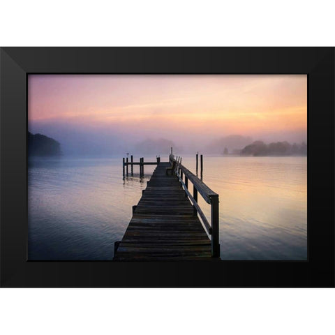 Neale Sound Sunrise IV Black Modern Wood Framed Art Print by Hausenflock, Alan