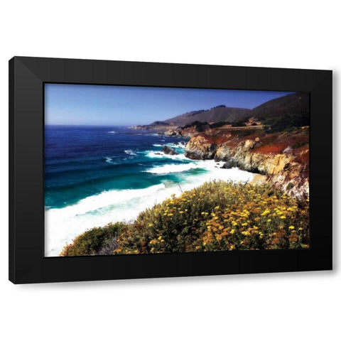 Garrapata Highlands II Black Modern Wood Framed Art Print by Hausenflock, Alan