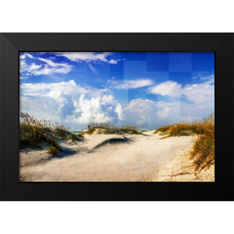 A Beach Day Black Modern Wood Framed Art Print by Hausenflock, Alan