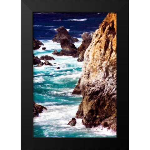 Garrapata Highlands VII Black Modern Wood Framed Art Print by Hausenflock, Alan