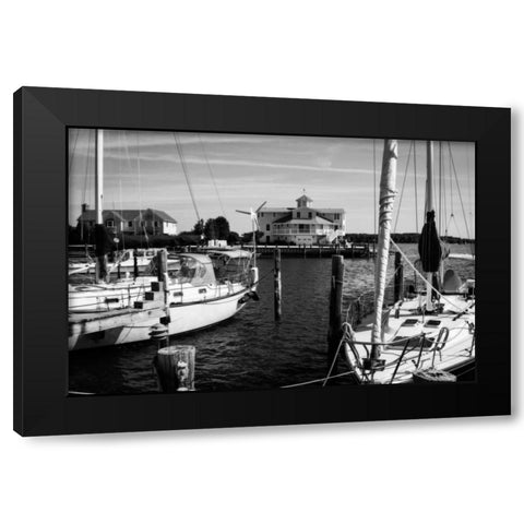 Oxford On The Bay Black Modern Wood Framed Art Print with Double Matting by Hausenflock, Alan