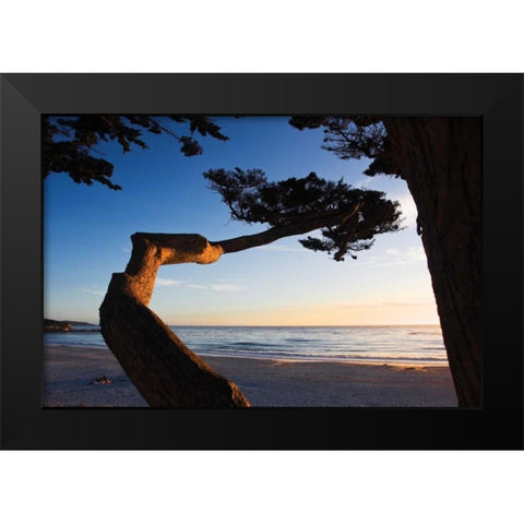 Carmel Sunset I Black Modern Wood Framed Art Print by Hausenflock, Alan