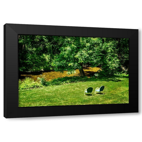 Small Mountain Stream II Black Modern Wood Framed Art Print by Hausenflock, Alan