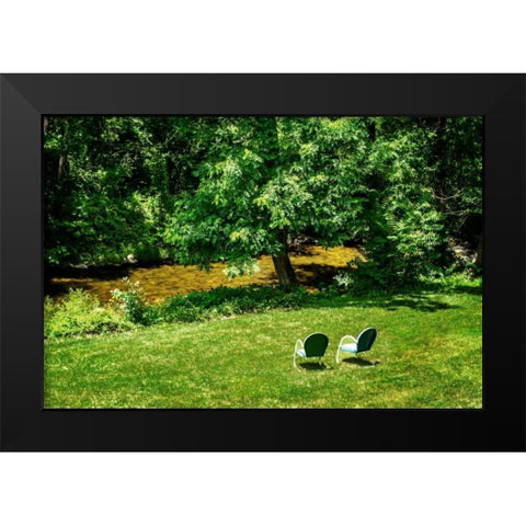 Small Mountain Stream II Black Modern Wood Framed Art Print by Hausenflock, Alan