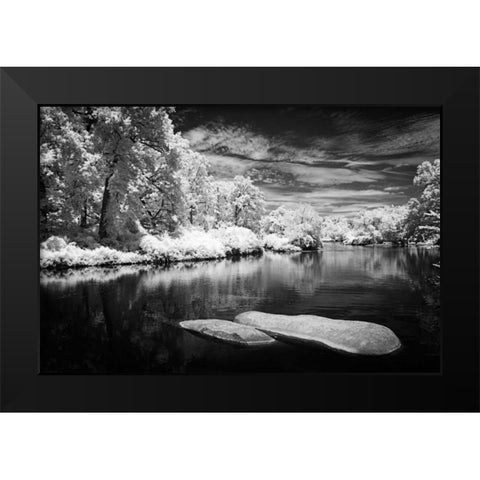 Bryan Lake III Black Modern Wood Framed Art Print by Hausenflock, Alan
