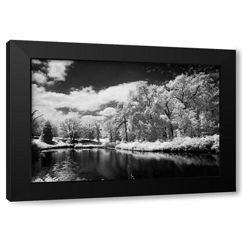 Bryan Lake IV Black Modern Wood Framed Art Print with Double Matting by Hausenflock, Alan