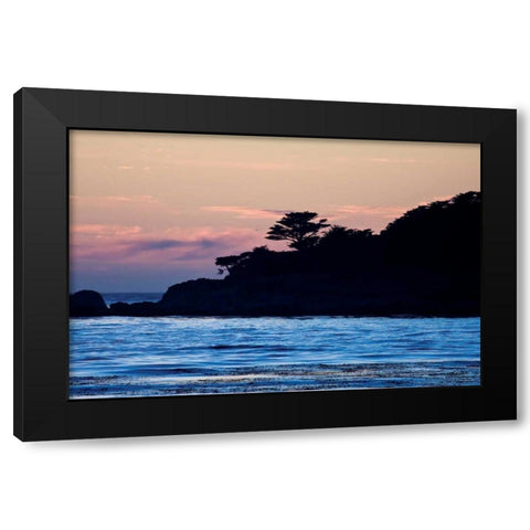 Carmel Sunset V Black Modern Wood Framed Art Print with Double Matting by Hausenflock, Alan